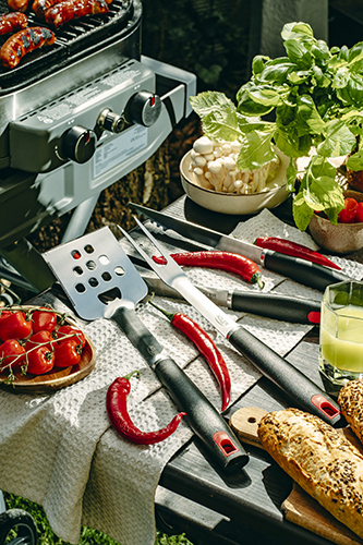 ADLER GRILL UTENSIL SET - STAINLESS STEEL WITH CARRYING CASE