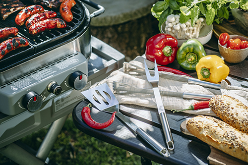ADLER GRILL CUTLERY SET IN BLACK CARRYING CASE