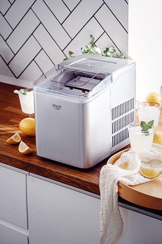 ADLER ICE MAKER 1.5L 100W SILVER