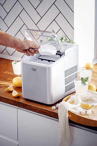 ADLER ICE MAKER 1.5L 100W SILVER