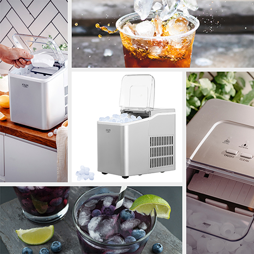 ADLER ICE MAKER 1.5L 100W SILVER