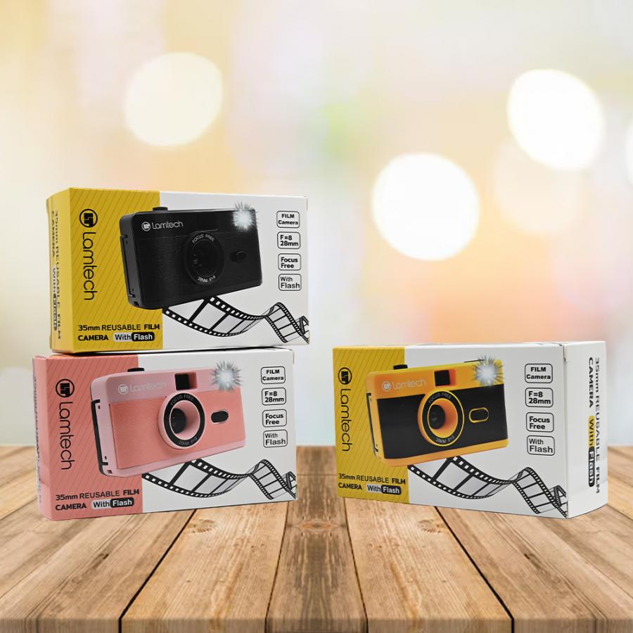 LAMTECH 35mm REUSABLE FILM CAMERA WITH FLASH BLACK