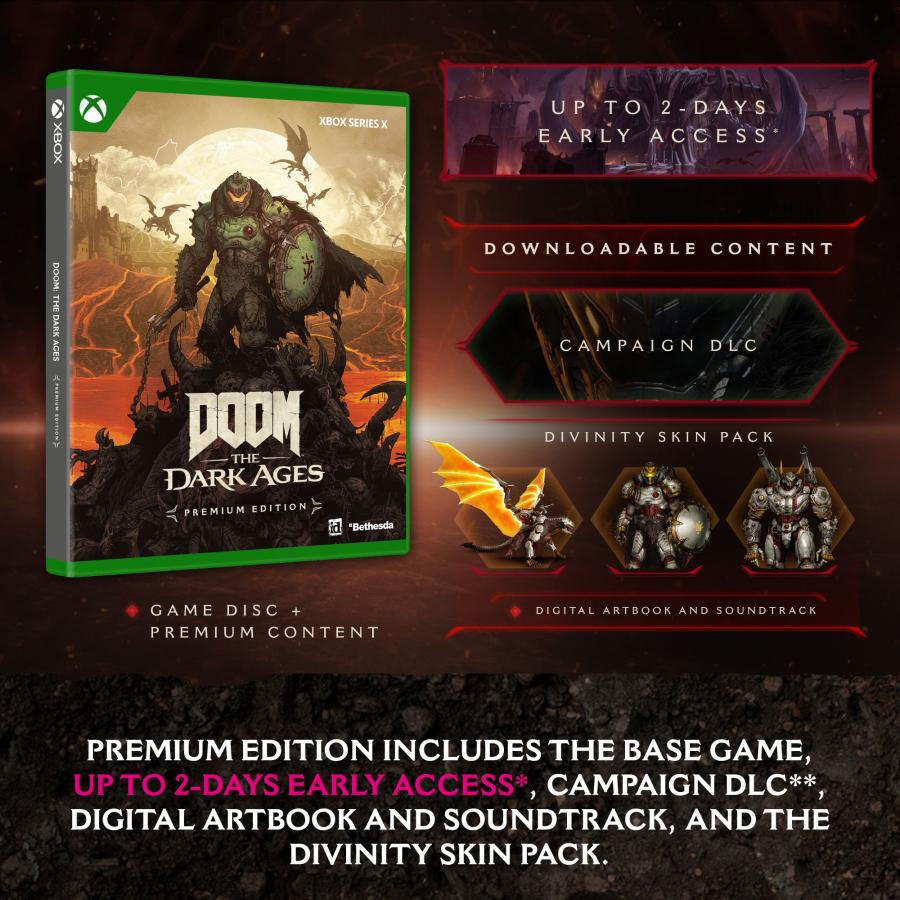 Doom the Dark Ages Premium Edition Xbox Series X NEW
