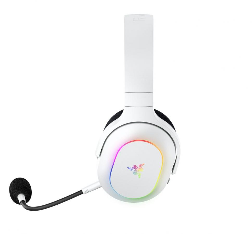 Razer BARRACUDA X WHITE Chroma - RGB Wireless & Bluetooth - PC/PS5/Switch/Android Gaming Headset