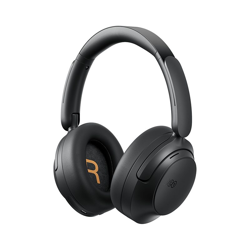 QCY H3S Headset Black - Type-C & Bluetooth 6.0 ANC iOS/Android Call Noise Cancelling Headphones 102h