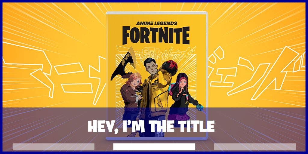Fortnite Anime  Legends   PS4 NEW    