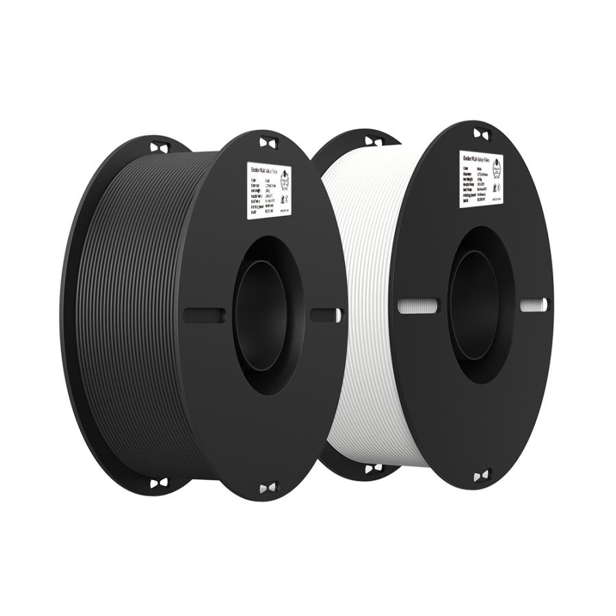Creality EN-PLA Value Pack 2kg - White - Black 1+1kg Ender 3D Printer Filament 3301010337