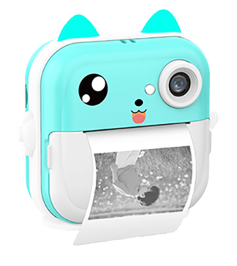 LAMTECH BLUETOOTH KID INSTANT CAMERA WHITE/GREEN