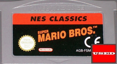 NES Classics: Super Mario Bros Gameboy Advance UNBOXED (Worn Sticker)