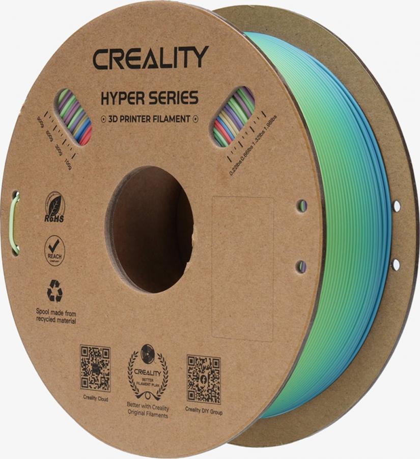Creality Hyper PLA  Rainbow Wild Blossom Long Grad.- Fast Printing Filament with CFS tag 1kg 1.75