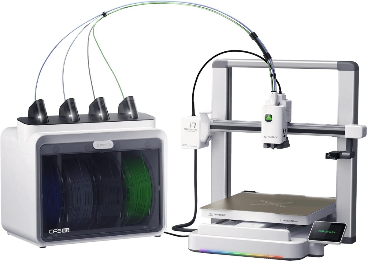 Creality SparkX i7 Combo 3D Printer - 500mm/s fast - AI Smart Detection - 26x26x26 - No Assembly