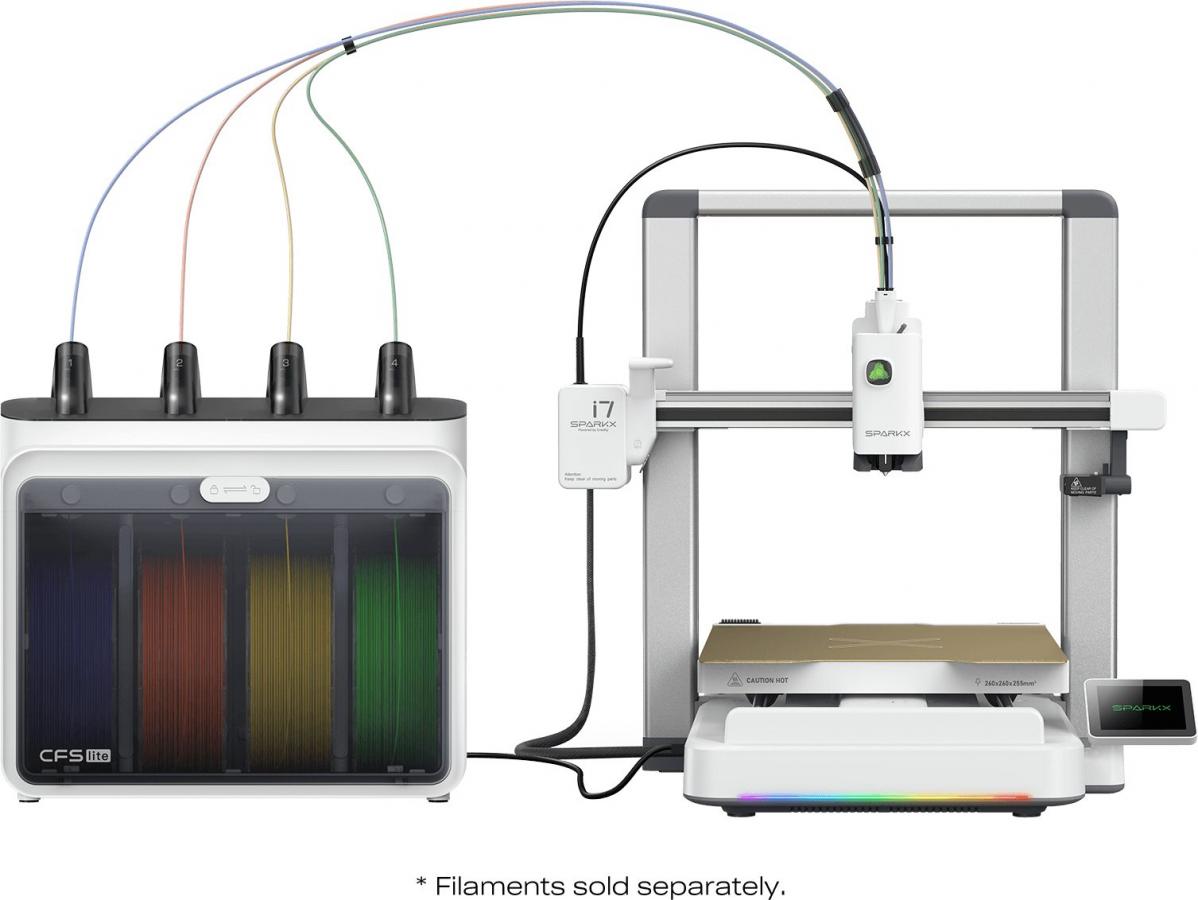 Creality SparkX i7 Combo 3D Printer - 500mm/s fast - AI Smart Detection - 26x26x26 - No Assembly