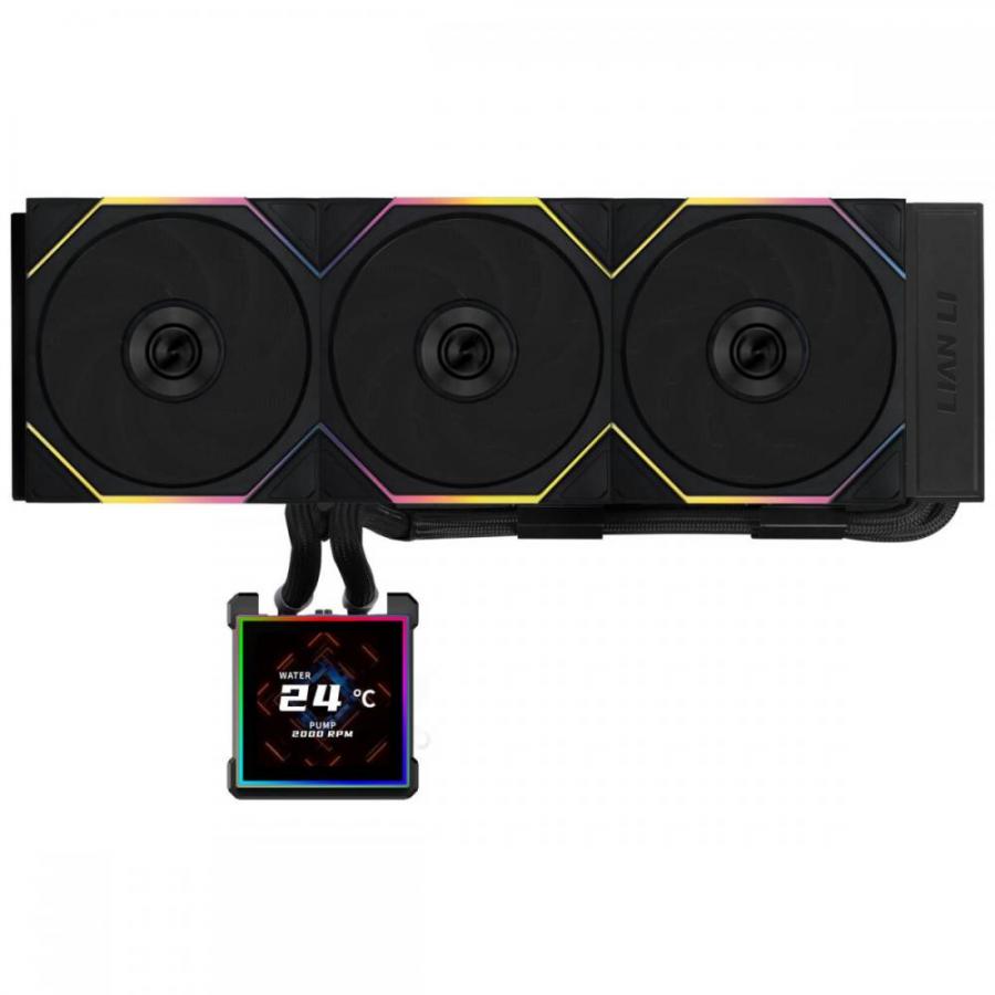 Lian Li HydroShift II LCD-S 360 RGB TL FLEX fan White - AIO CPU Liquid Cooler with TL RGB Fans