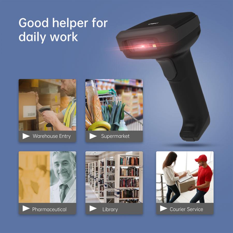DELI WIRELESS SCAN GUN BLACK