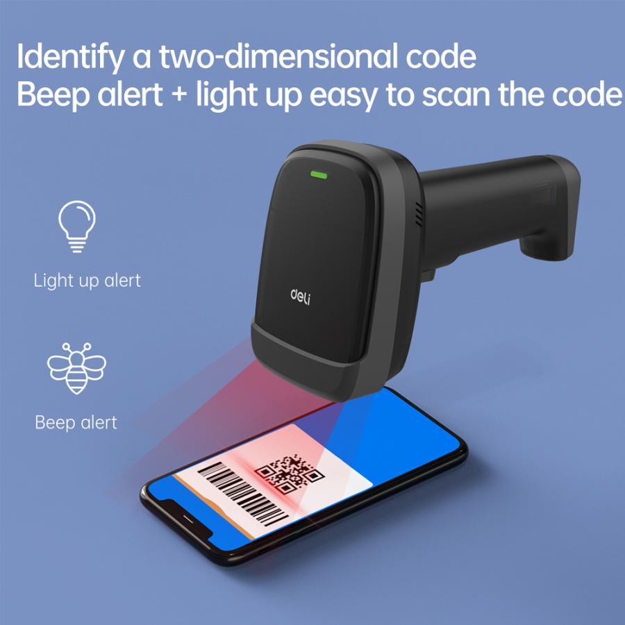 DELI WIRELESS SCAN GUN BLACK
