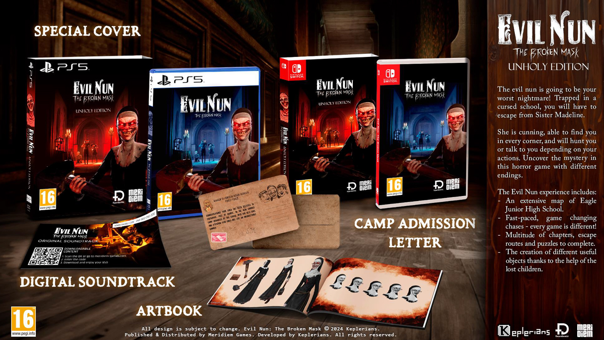 Evil Nun:The Broken Mask- Unholy Edition PS5 NEW