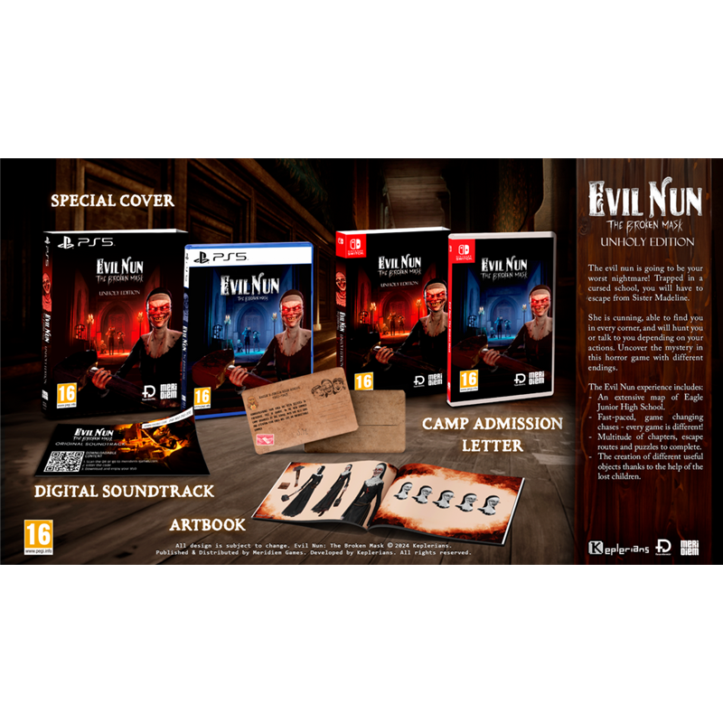 Evil Nun:The Broken Mask- Unholy Edition Nintendo Switch NEW