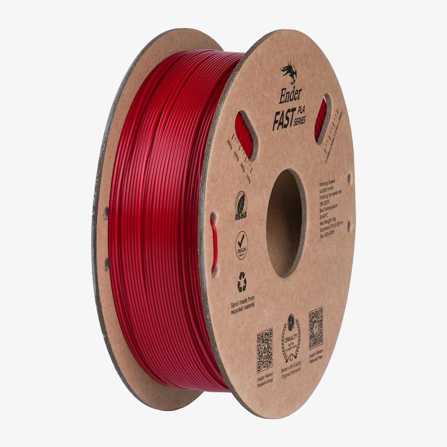 Creality Ender Fast PLA Fire Red 3D Printer Filament  1 kg Spool,1.86