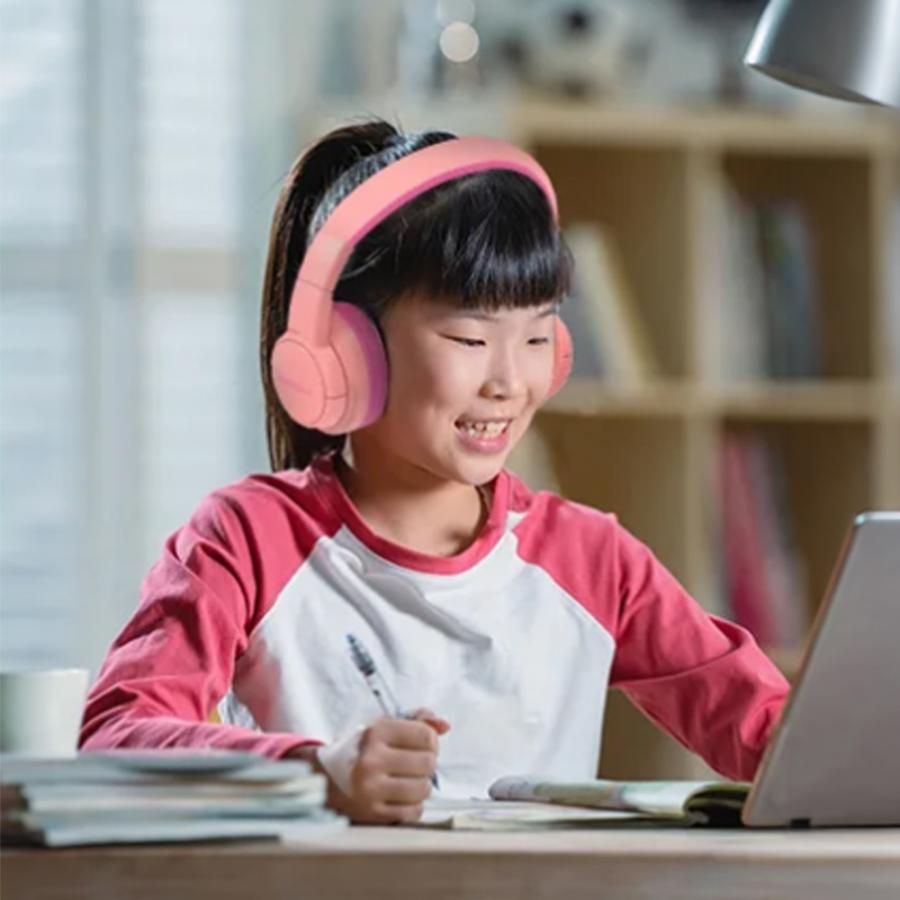 BLACKVIEW KID WIRED FOLDABLE FITBUDS K1 CORAL PINK