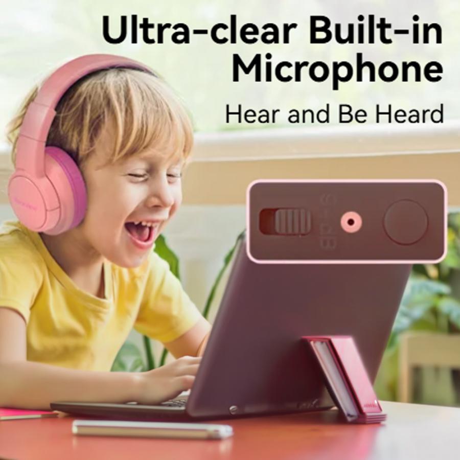 BLACKVIEW KID WIRED FOLDABLE FITBUDS K1 CORAL PINK