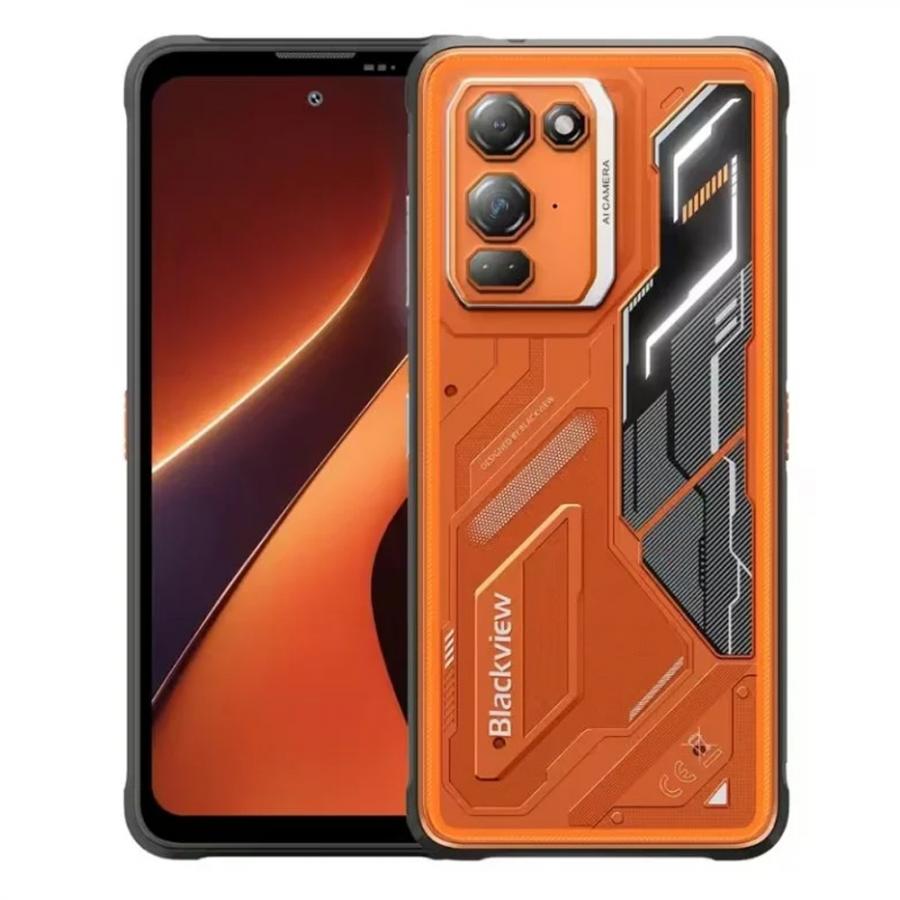 BLACKVIEW OCTA-CORE RUGGED PHONE 6.78' (12GB+256GB) NFC ANDROID 16 BLAZE ORANGE