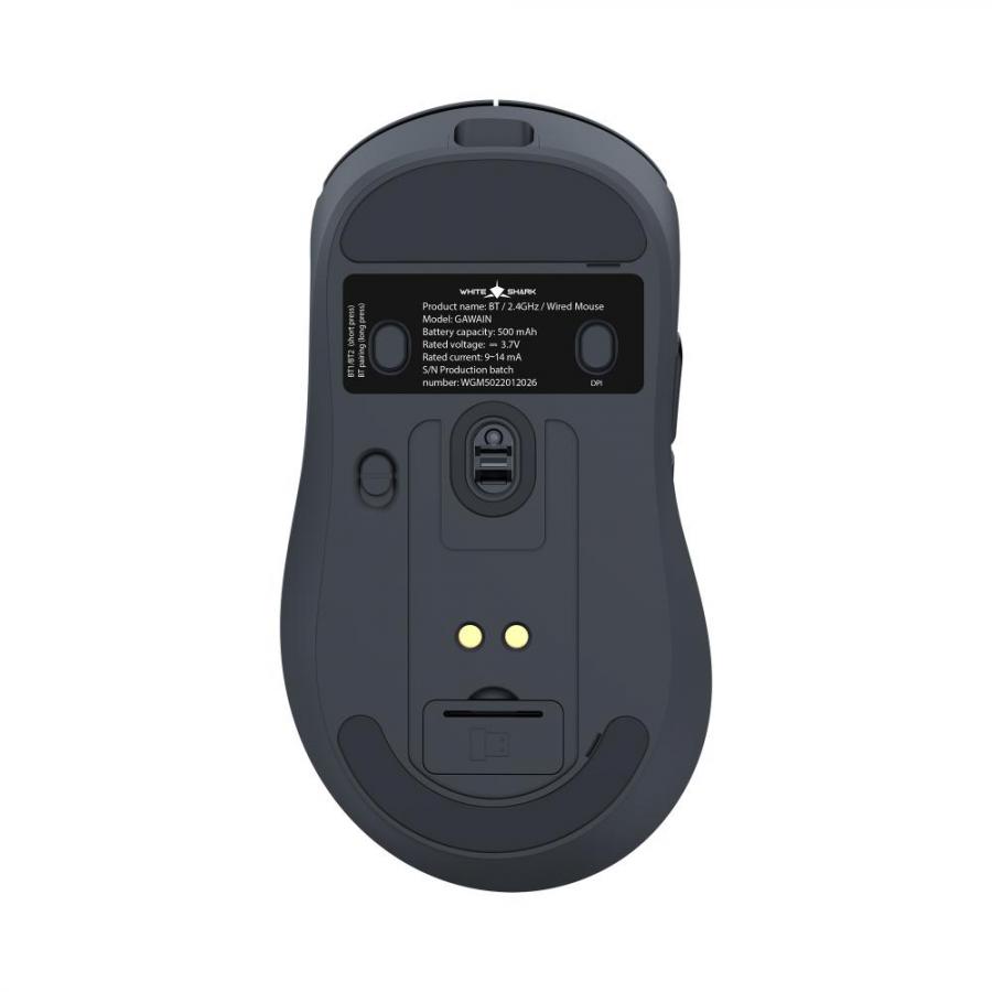 WHITE SHARK WIRELESS GAMING MOUSE 12000DPI WMG-5023 GAWAIN BLACK
