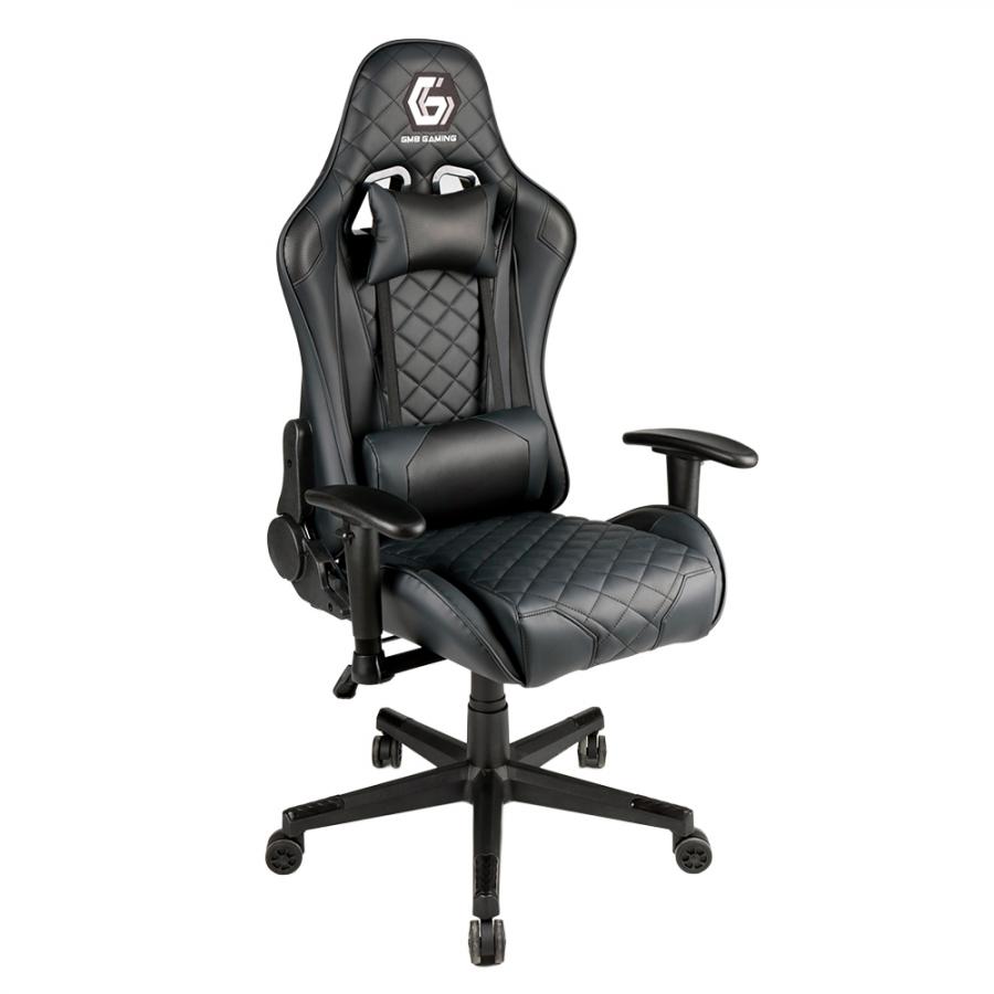GEMBIRD GAMING PVC LEATHER CHAIR WITH PILLOWS BLACK