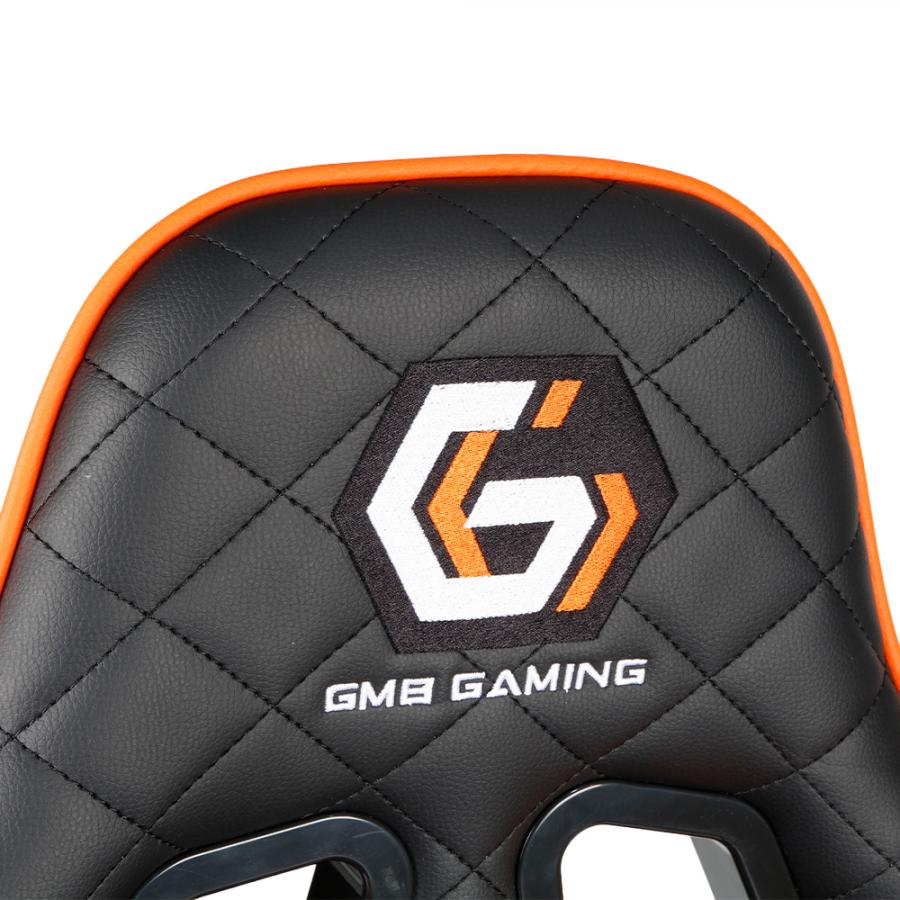 GEMBIRD GAMING PVC LEATHER CHAIR WITH PILLOWS BLACK ORANGE