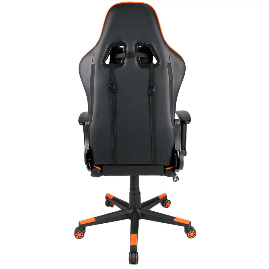 GEMBIRD GAMING PVC LEATHER CHAIR WITH PILLOWS BLACK ORANGE