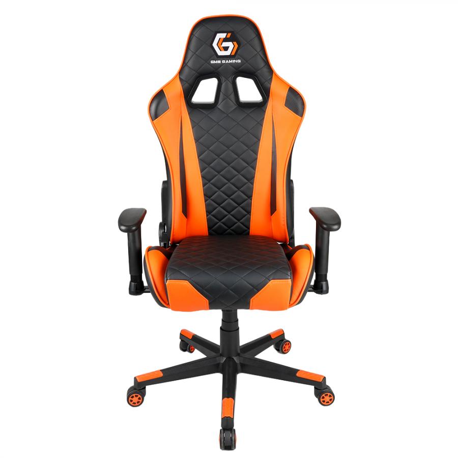 GEMBIRD GAMING PVC LEATHER CHAIR WITH PILLOWS BLACK ORANGE