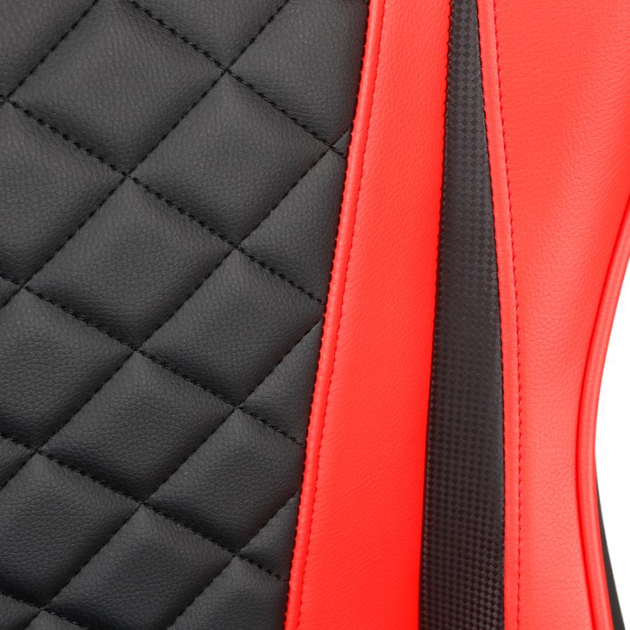 GEMBIRD GAMING PVC LEATHER CHAIR WITH PILLOWS BLACK RED