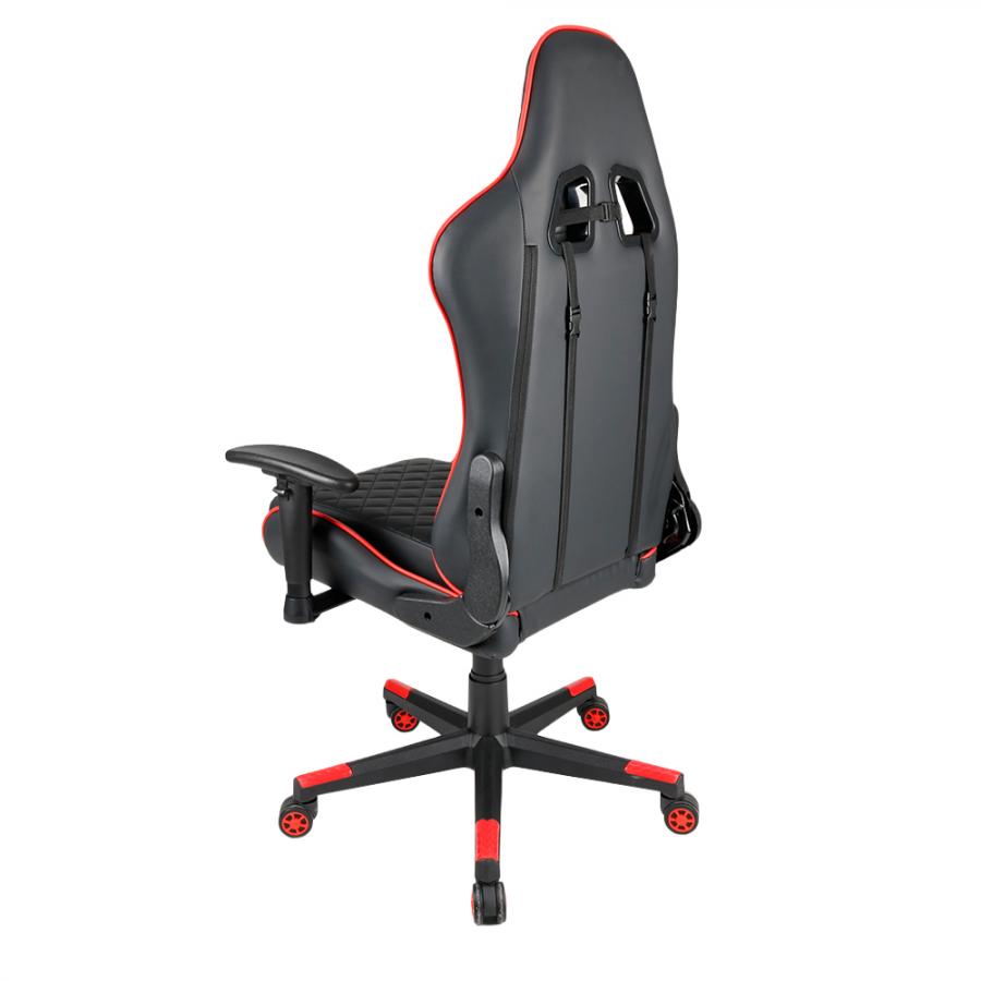 GEMBIRD GAMING PVC LEATHER CHAIR WITH PILLOWS BLACK RED