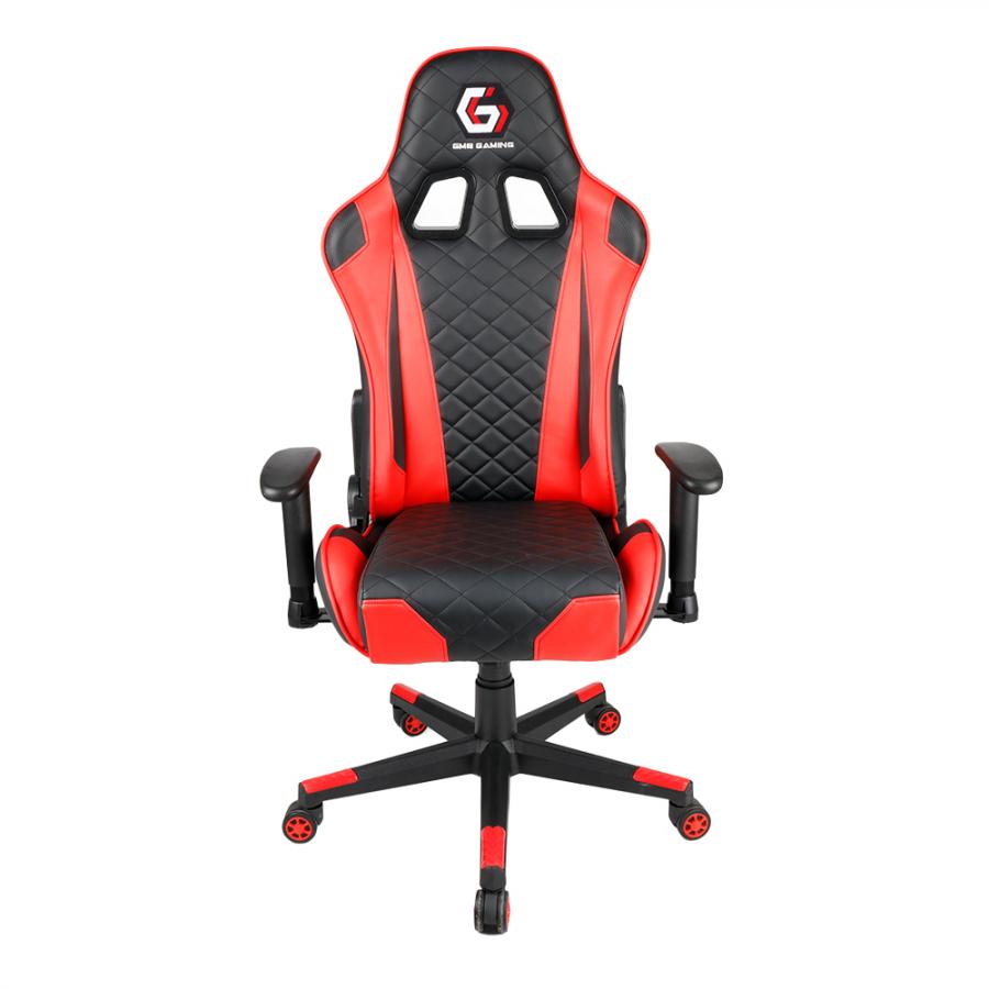GEMBIRD GAMING PVC LEATHER CHAIR WITH PILLOWS BLACK RED