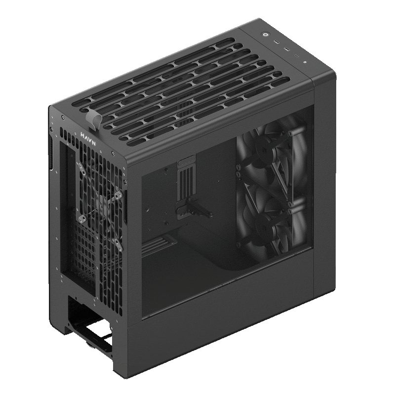 HAVN BF 360 Flow Black with 180mm fans - premium ATX mid-tower