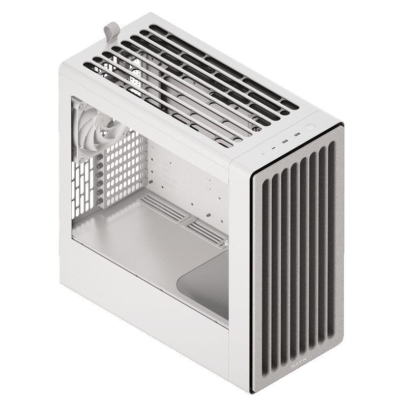 HAVN BF 360 Flow White with 180mm fans - premium ATX mid-tower