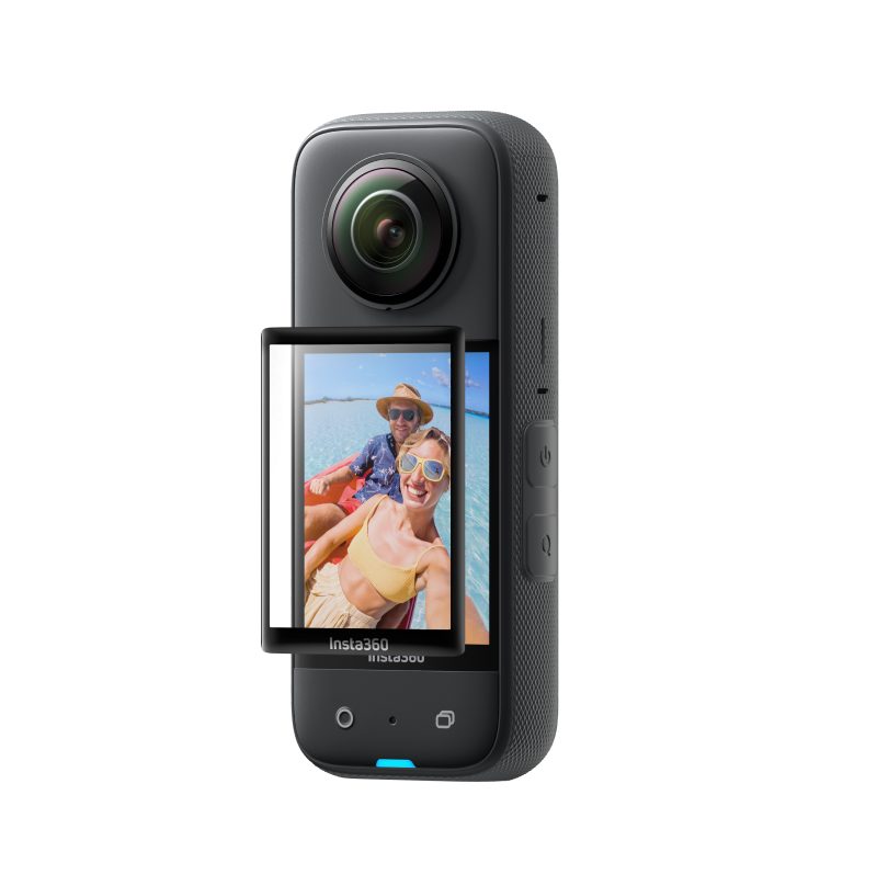 Insta360 X3 Screen Protector - Custom curved design for a precise fit. Tempered glass
