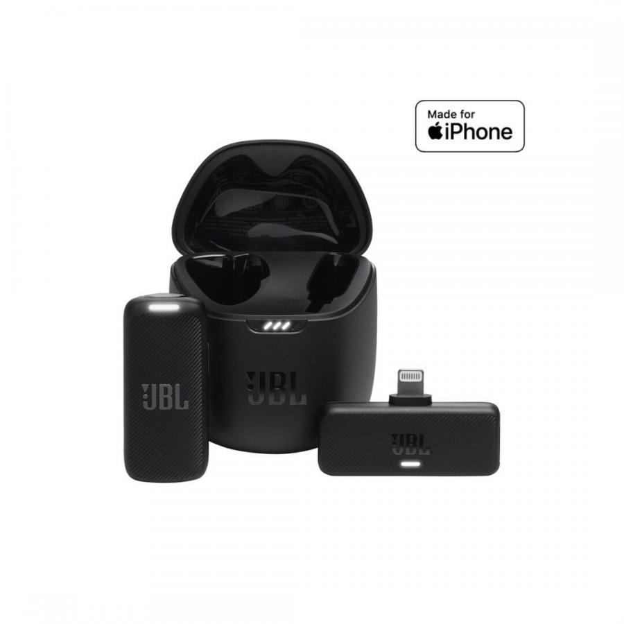 JBL Quantum Stream Wireless, Clip-on Wireless Microphone, Lightning, (Black)