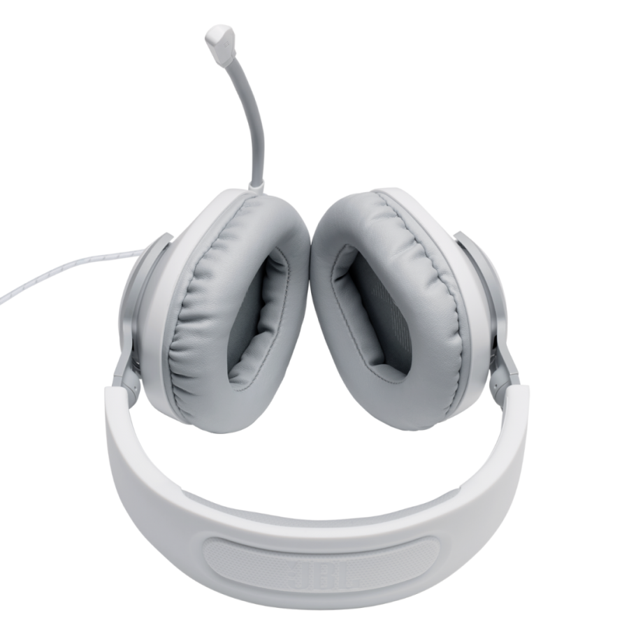 ----JBL Quantum 100, Over-Ear Wired Gaming Headset (White)---
