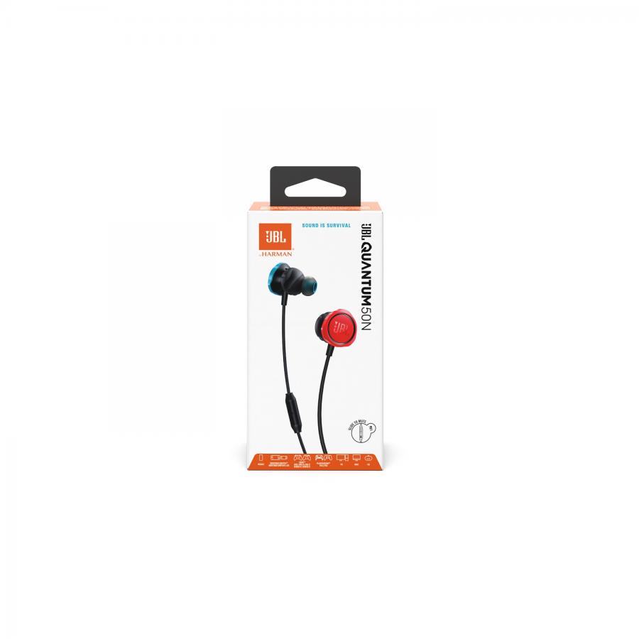 JBL Quantum 50N, Nintendo InEar Wired Gaming Headphones (Blue/Red)