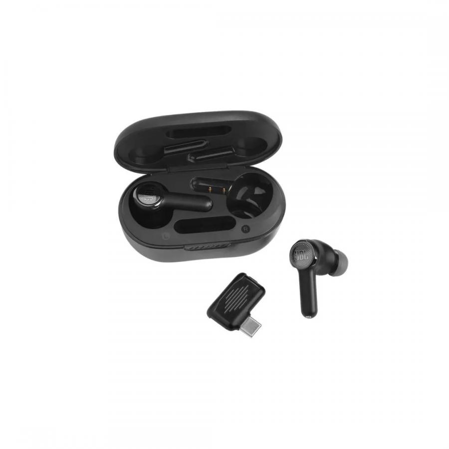 JBL Quantum TWS, True Wireless Ear-Buds Gaming Headphones, True ANC, Dual Con, Surround, (Black) JBLQUANTUMTWSBLK