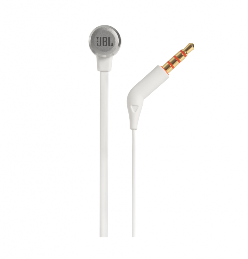 JBL T290, InEar Universal Headphones 1-button Mic/Remote (Silver)