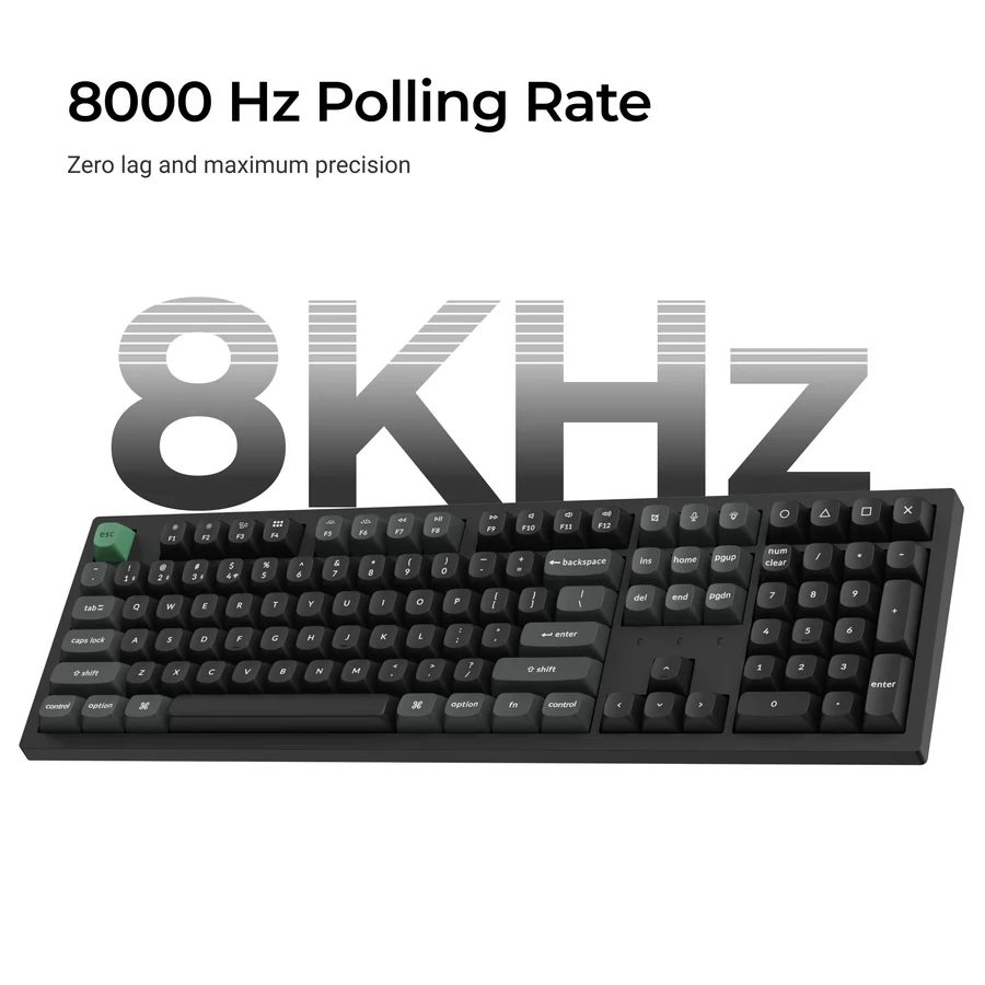 Keychron K10 Ultra (K10U-H1) ZMK Wireless 8K Mechanical Keyboard Red Switch (Hot-Swap) 100% Us Lay