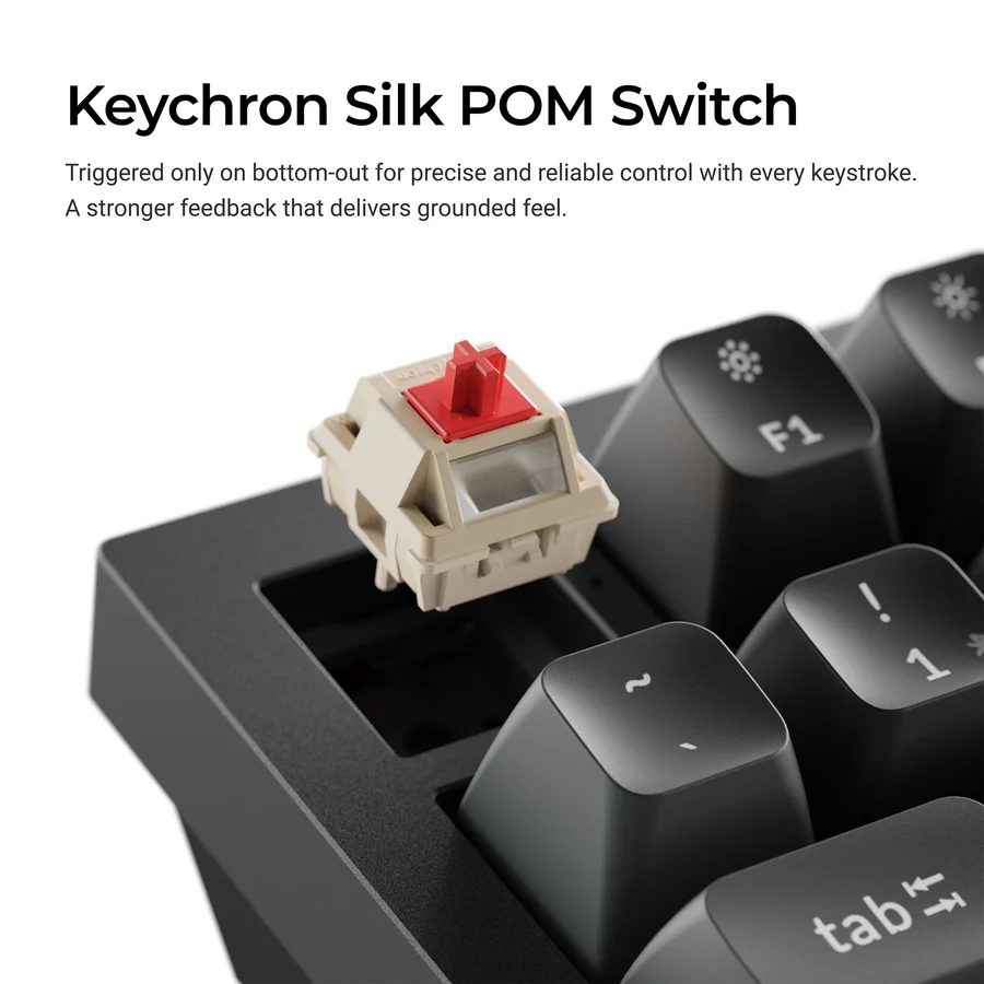 Keychron Q6 Ultra (Q6U-M1) ZMK RGB 8K Wireless Custom Mechanical Keyboard-Red Switch 100% US