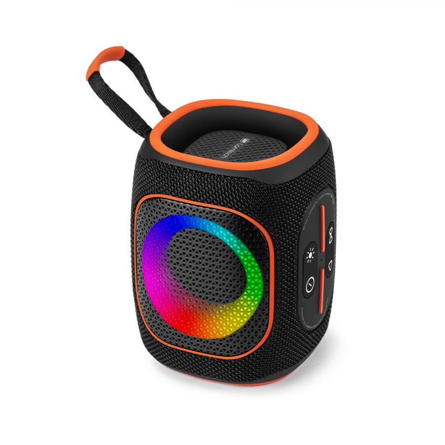 LAMTECH PORTABLE RGB WIRELESS V5.3 SPEAKER 20W BLACK ORANGE