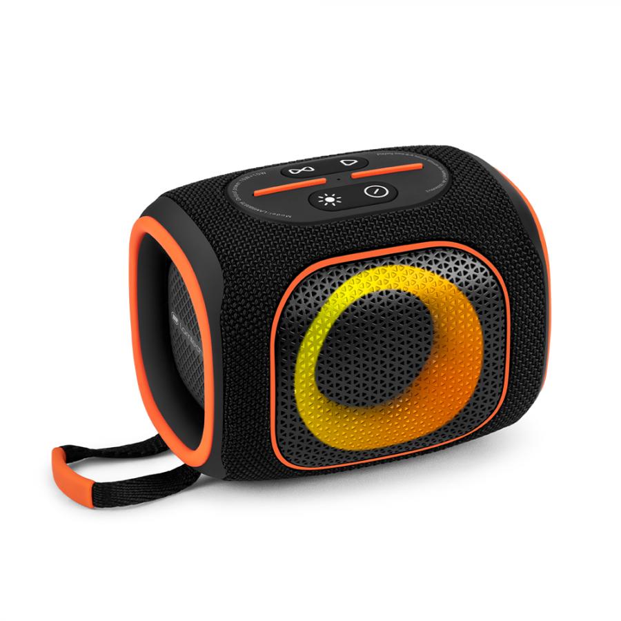 LAMTECH PORTABLE RGB WIRELESS V5.3 SPEAKER 20W BLACK ORANGE