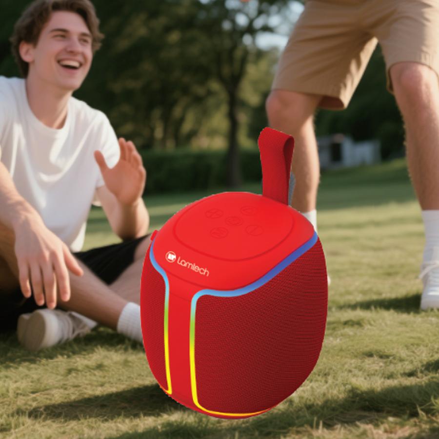 LAMTECH RGB DETACHABLE WIRELESS SPEAKERS 5W RED