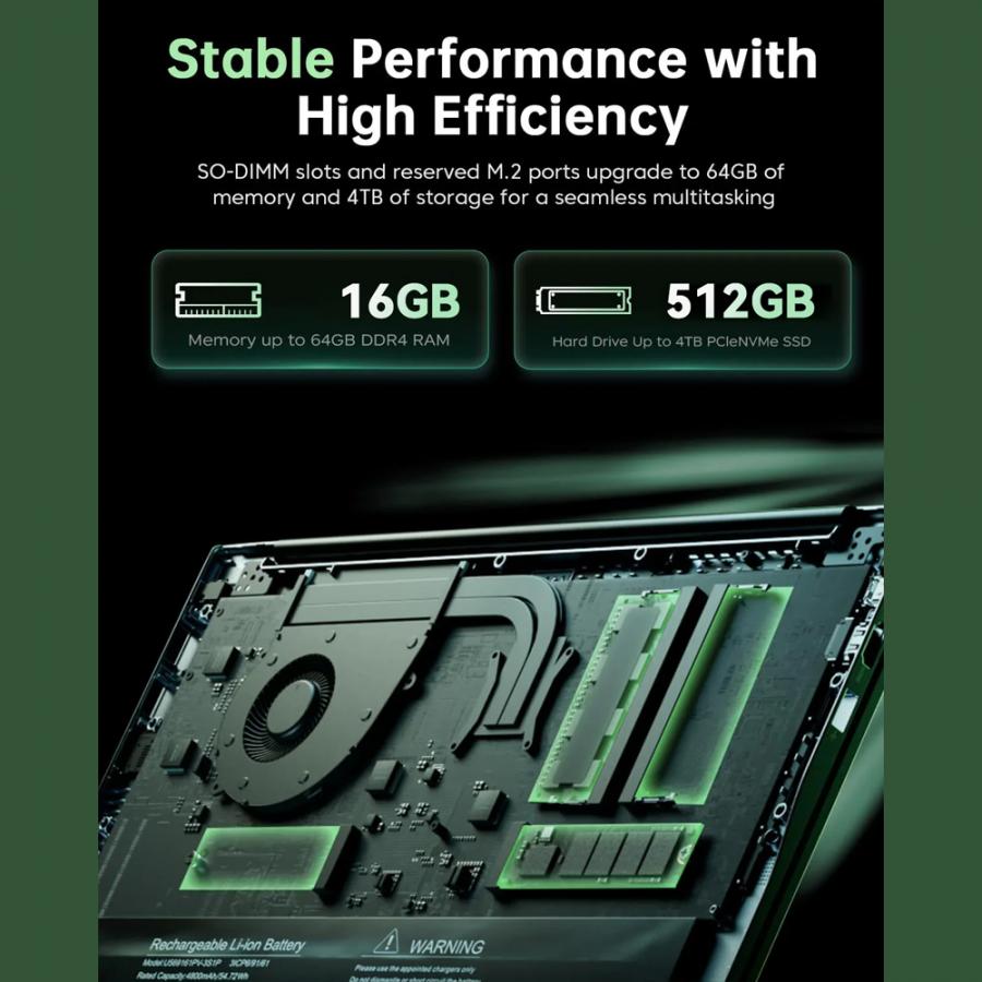 ACEMAGIC LAPTOP RYZEN 7 5700U (16GB+512GB) DDR4 WIN11 PRO
