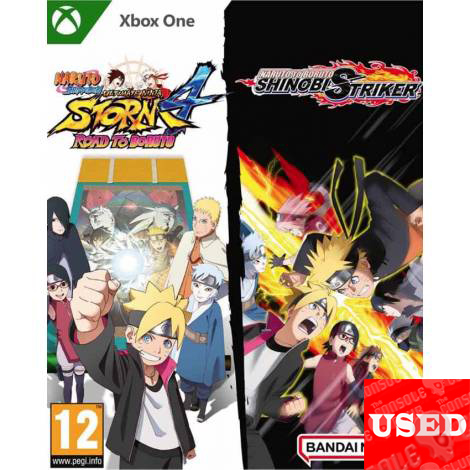Naruto Shippuden Ultimate Ninja Storm 4 Road to Boruto + Naruto to Boruto Shinobi Striker XONE USED