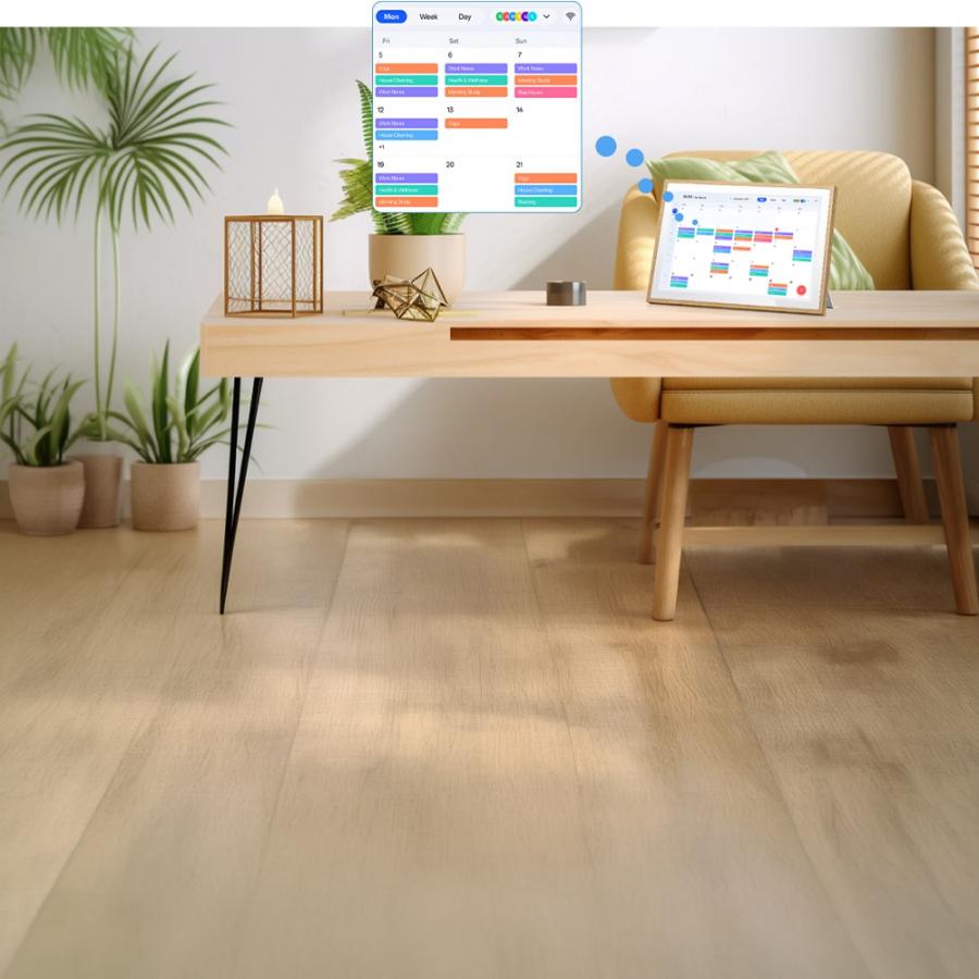 BLACKVIEW 10.1' wifi DIGITAL CALENDAR (2GB+32GB) ANDROID 11 NATURAL WOOD
