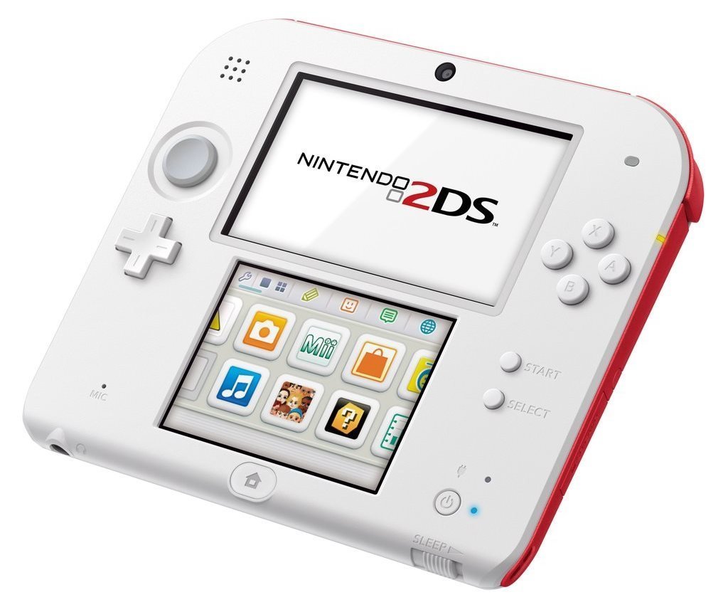 Nintendo 2DS White & Red USED (Unboxed) (Scratched)